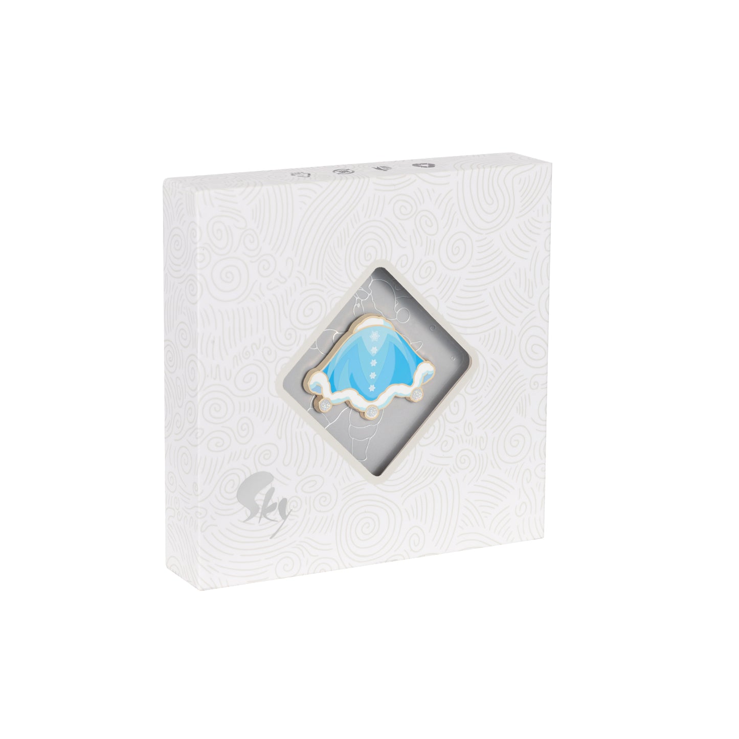 ピンバッジ 聖なる雪花ケープ