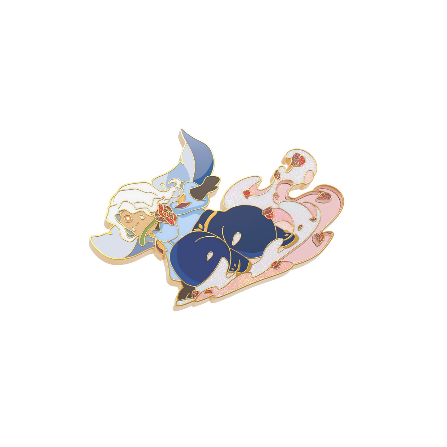 ピンバッジ バラの花びら