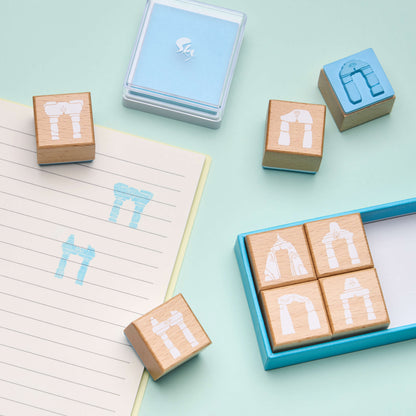 木製スタンプセット (ゲート)