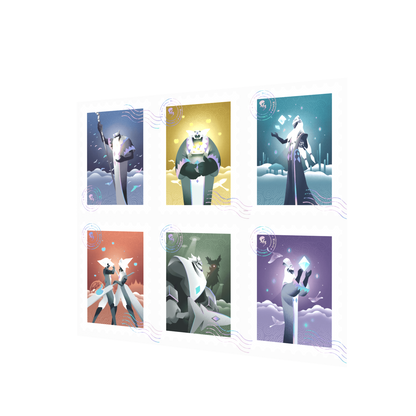 Sky 切手風シール - 大精霊