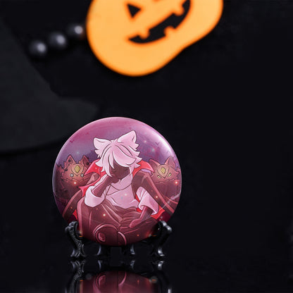 缶バッジ - いたずらふさふさ・ヘア