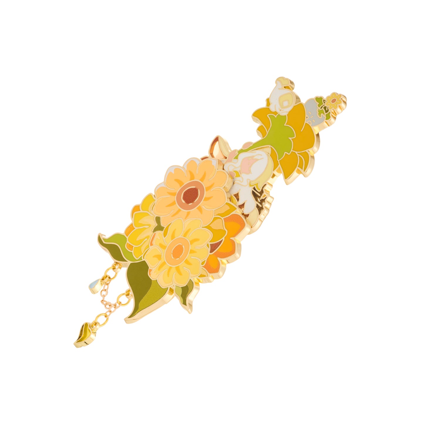 ピンバッジ  花笑むひまわり