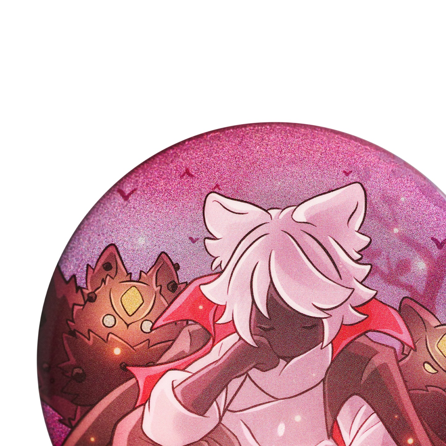 缶バッジ - いたずらふさふさ・ヘア