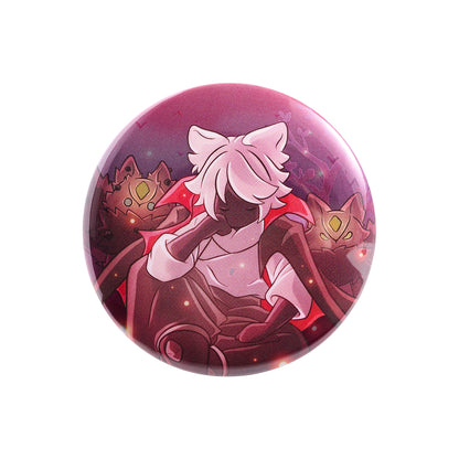 缶バッジ - いたずらふさふさ・ヘア