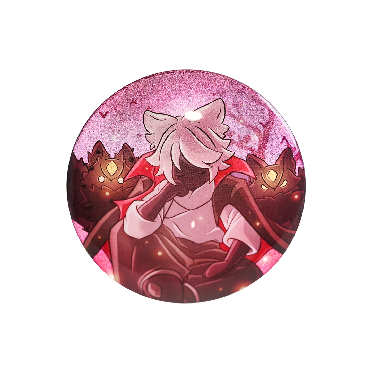 缶バッジ - いたずらふさふさ・ヘア