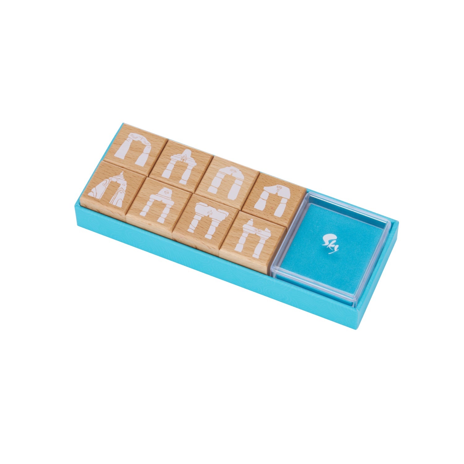 最新人気 木製スタンプセット (ゲート) 文房具・ステーショナリー