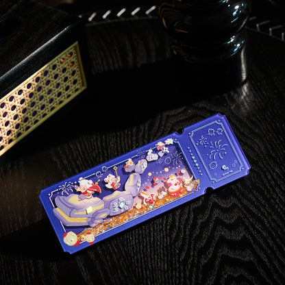 チケット風サンドグリッターアクリル - 来福の日々