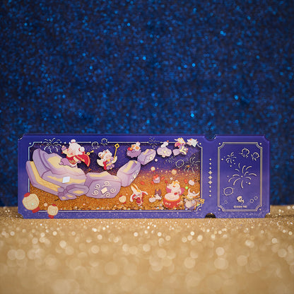 チケット風サンドグリッターアクリル - 来福の日々