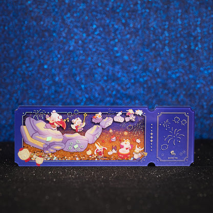 チケット風サンドグリッターアクリル - 来福の日々