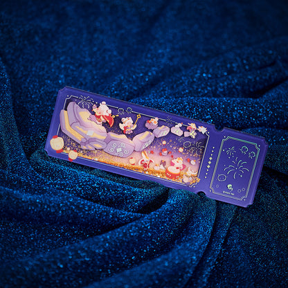 チケット風サンドグリッターアクリル - 来福の日々