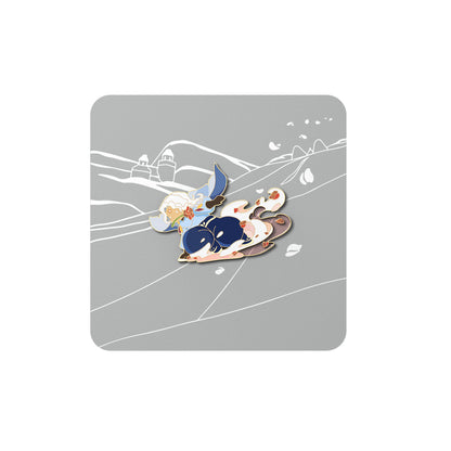 ピンバッジ バラの花びら