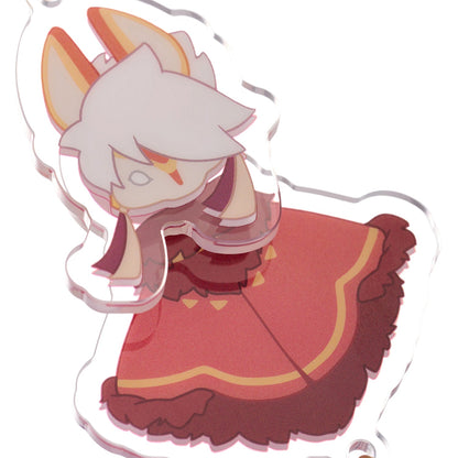 ゆらゆらアクリルキーホルダー - 来福の日々 兎マスク