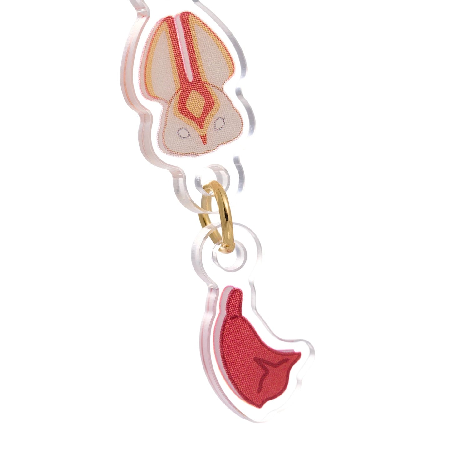 ゆらゆらアクリルキーホルダー - 来福の日々 兎マスク