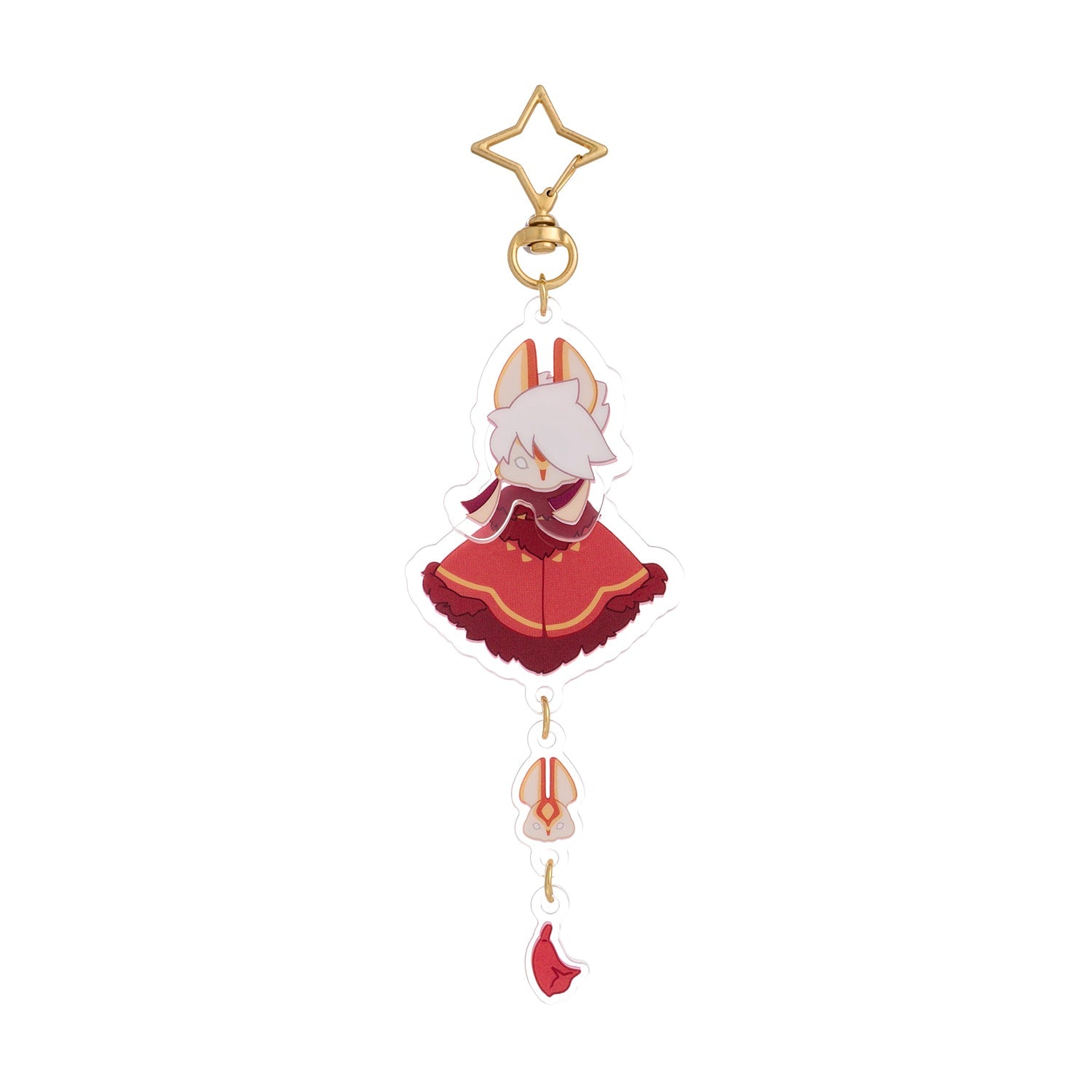 ゆらゆらアクリルキーホルダー - 来福の日々 兎マスク – thatskyshop JP