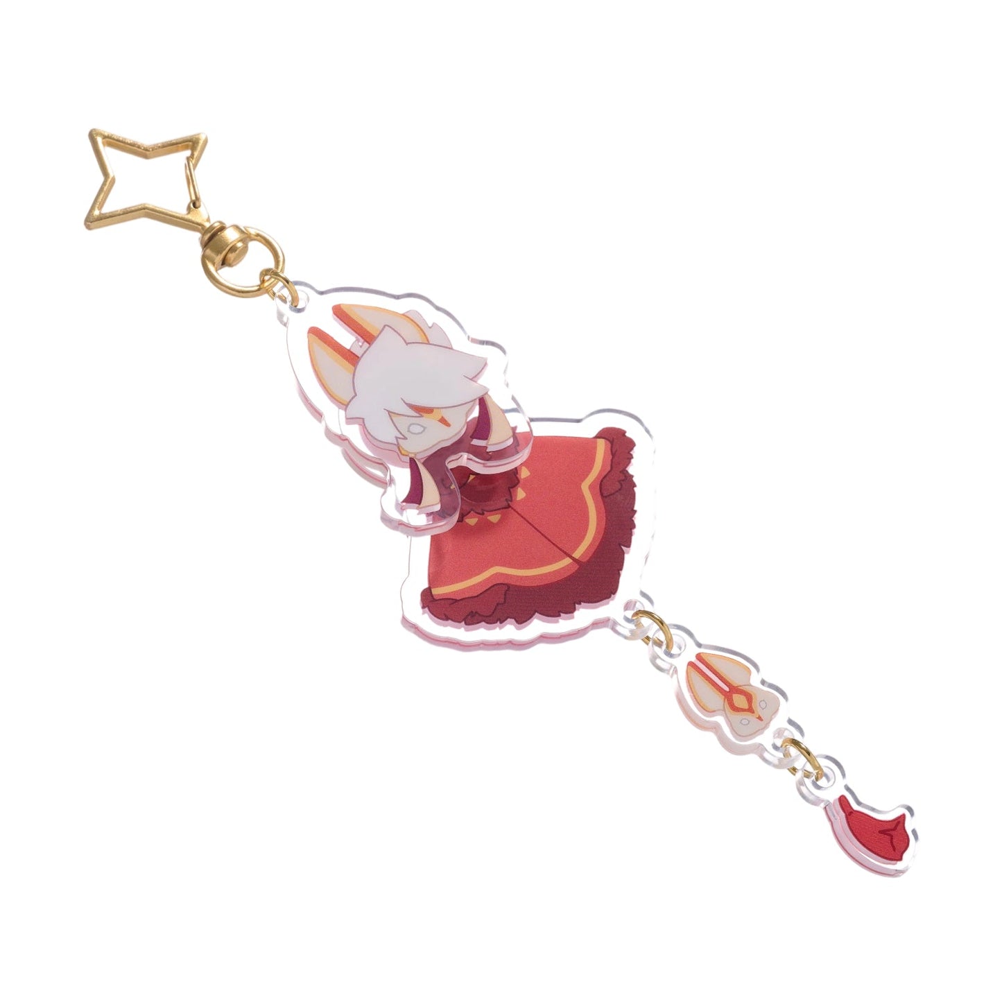 ゆらゆらアクリルキーホルダー - 来福の日々 兎マスク