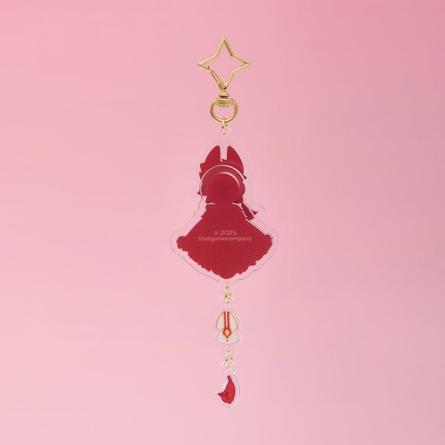 ゆらゆらアクリルキーホルダー - 来福の日々 兎マスク