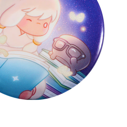 缶バッジ - 引っ込み思案な読書家