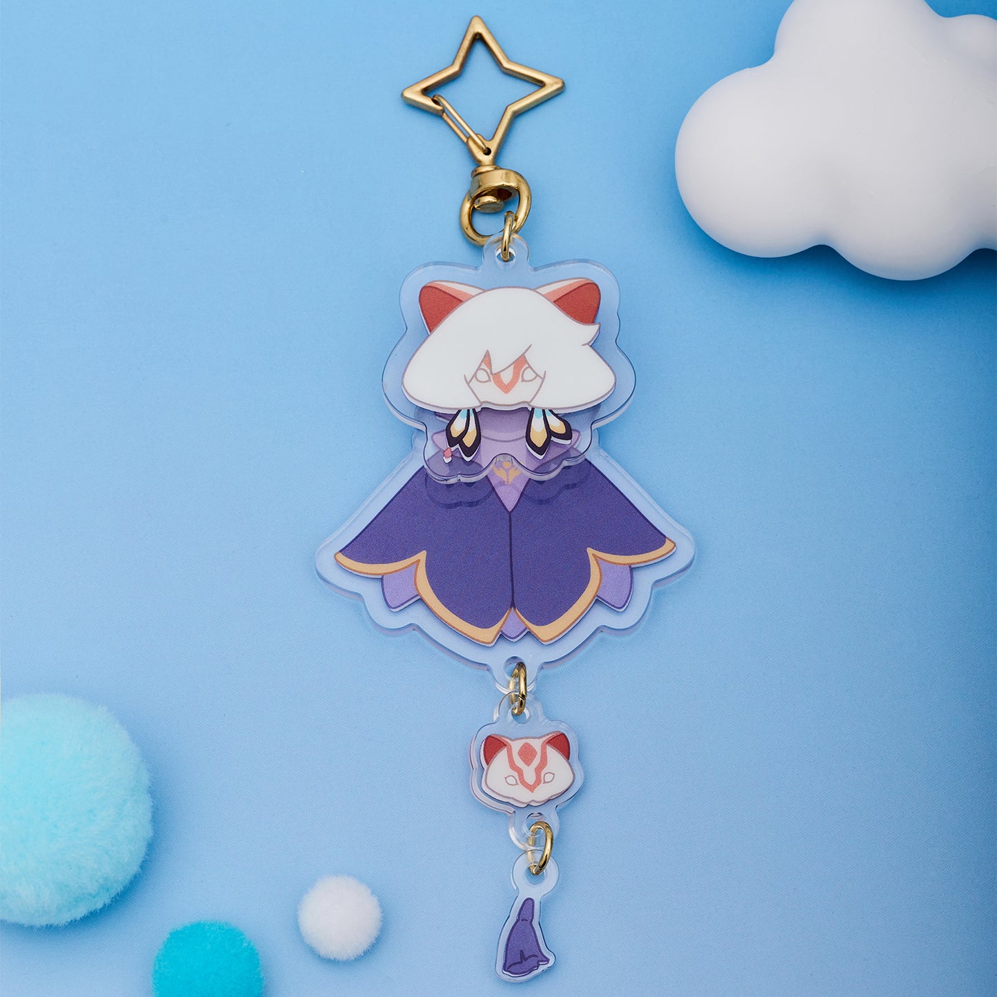 ゆらゆらアクリルキーホルダー - おませな漂流者