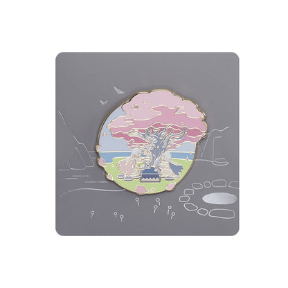 ピンバッジ 花笑むティーセット