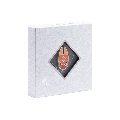 ピンバッジ 感謝の狐面