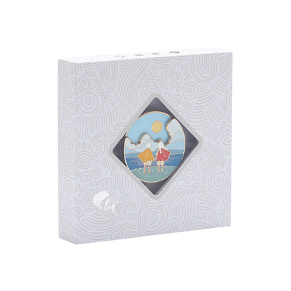 ピンバッジ 昼と夜と